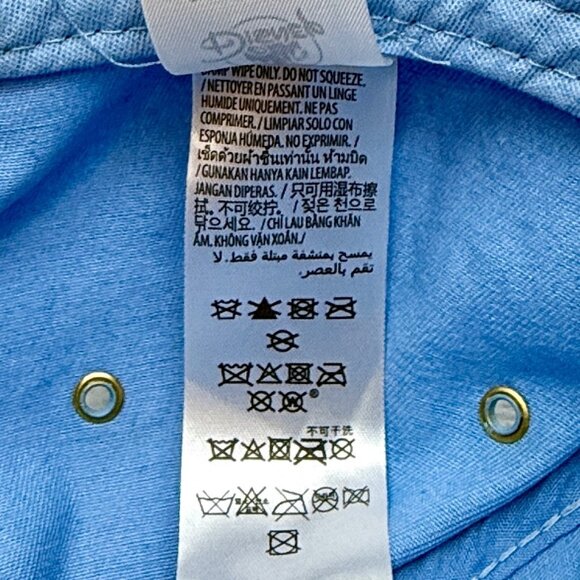 Disneyland Resort 2023 Mickey Mouse Adjustable Cap Hat w/Button Flag Blue - Picture 10 of 11